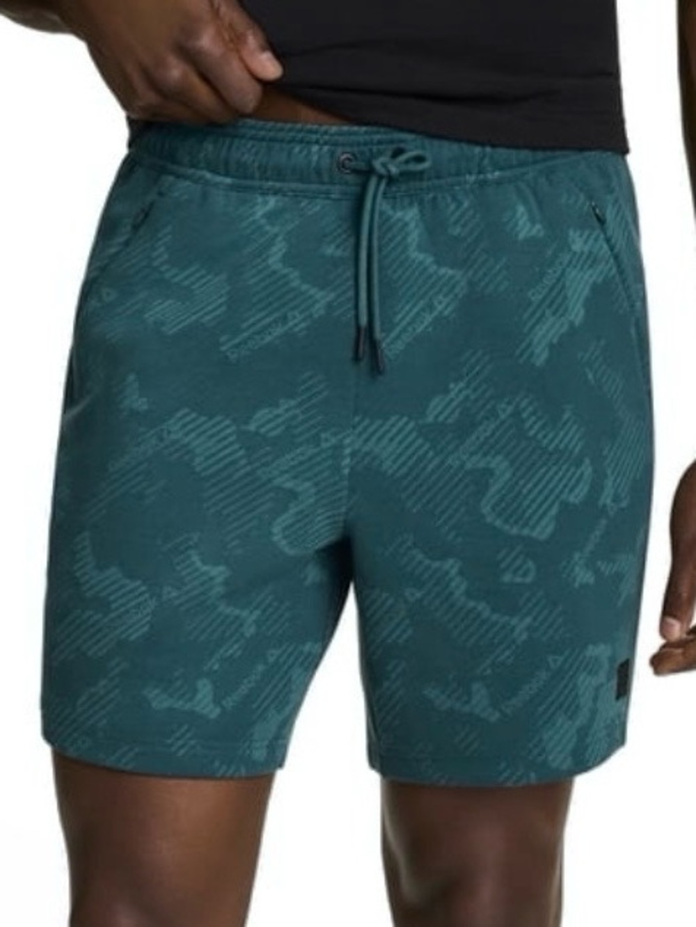 Reebok Flow Knit 7” Active Shorts Balsam Green Camo NWT